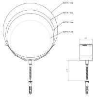 Rohrschelle für EPP Rohr 125-180