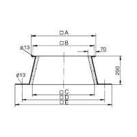Maico Dachsockel für Flachdächer SO 40 DN400