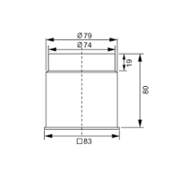 Maico Absaugstutzen ER-AS zur Kombination mit...