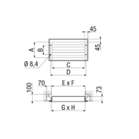 Maico Außengitter LZP 56 für Kanäle 1000...