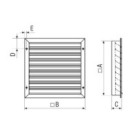 Maico Außengitter MLZ 50 Stahlbleck verzinkt, DN500
