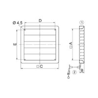 Maico Verschlussklappe, manuell RS 50 DN500