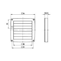 Maico Außenklappe, elektrisch BK 31 mit...