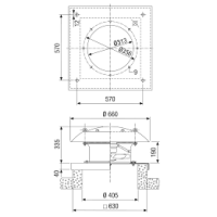 Maico Axial-Dachventilator DZD 30/6 B Ex t Drehstrom, ex-geschützt, 940 m3/h