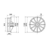 Maico Axial-Ventilator DAS 90/8 Drehstrom, 22.000 m³/h, DN900