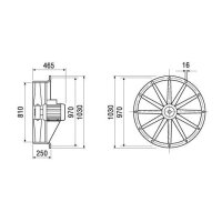 Maico Axial-Ventilator DAS 80/8 Drehstrom, 13.500...