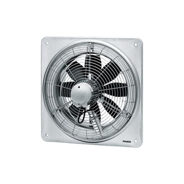 Maico Axial-Wandventilator DZQ 50/6 B quadrat. Wandplatte, Drehstrom, DN500