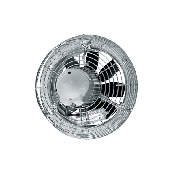 Maico Axial-Wandventilator DZS 20/2 B Stahlwandring, Drehstrom, DN200