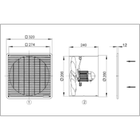 Maico Axial-Wandeinbauventilator DZF 25/4 D...