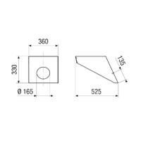 Maico Dachhaube PP 45 DH 46-55 für Dachneigungen...
