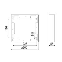 Maico Ausgleichsrahmen PPB 30 ARW Aluminium, für PPB...