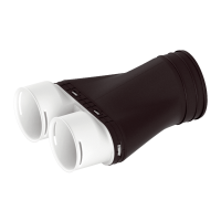 Maico Adapter MA-AD2-90 2 Flexrohre Nennweite 90