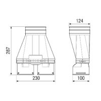 Maico Adapter MA-AD2-90 2 Flexrohre Nennweite 90