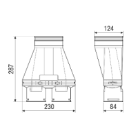 Maico Adapter MA-AD2-75 2 Flexrohre Nennweite 75