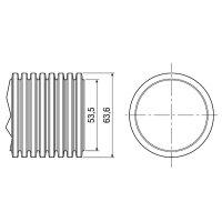 Maico MF-F63 Flexibles PE-HD Rohr, Länge 50 m,...