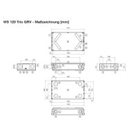 Maico WS 120 Trio QRV 40-120 m3/h, leises Zentralgerät