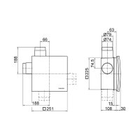Maico Ventilatoreinsatz ER 60 F 62 m3/h, mit Lichtsteuerung