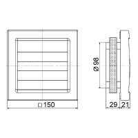 Maico Kleinraumventilator AKE 100 Kellerentfeuchtung, 92...