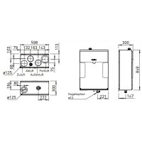 Helios KWL 170 W Lüftungsgerät R/L mit WRG
