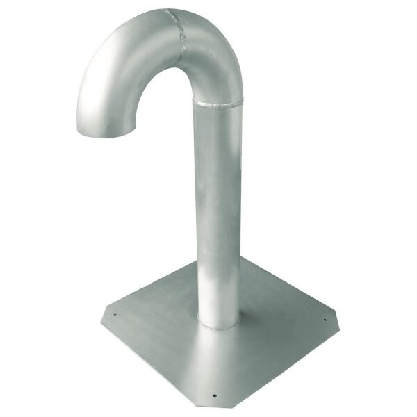 Altvater FDAR100 – Flachdach-Durchführung rund Schwanenhals 100x800mm Aluminium
