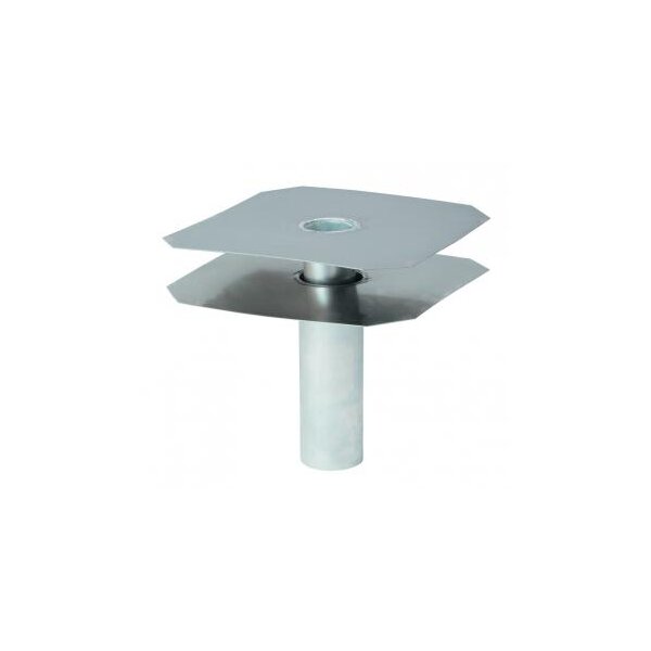 Altvater ABE90/300/2 – Flachdach Ablauf zweiteilig glatte Klebefläche Länge 300mm 90mm Rohr Edelstahl