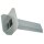 Altvater Wasserspeier 90° abgewinkelte Klebefläche Länge 800mm 300x100mm Aluminium