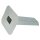 Altvater Wasserspeier glatte Klebefläche Länge 800mm 200x100mm Aluminium