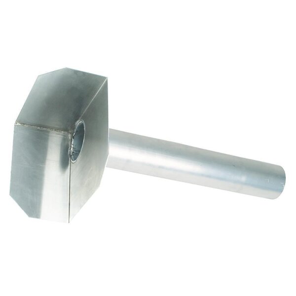 Altvater Wasserspeier Eckvariante Länge 800mm 75mm Rohr Aluminium