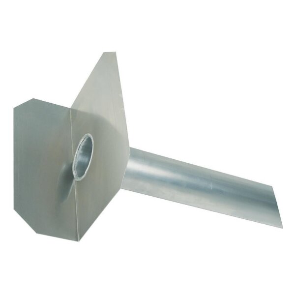Altvater Wasserspeier 90° abgewinkelte Klebefläche Länge 600mm 110mm Rohr Edelstahl