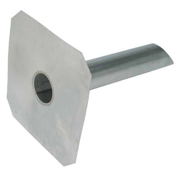 Altvater Wasserspeier glatte Klebefläche Länge 600mm 75mm Rohr Edelstahl