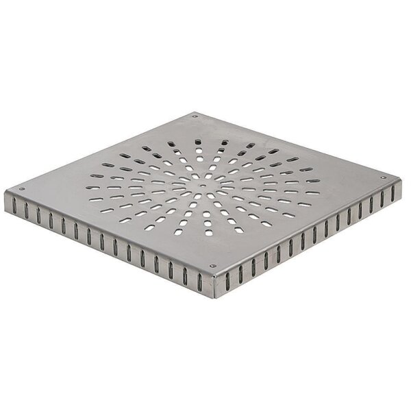 Altvater Einlaufrost für Sanier/Objektrinne 200x200mm Aluminium Edelstahl