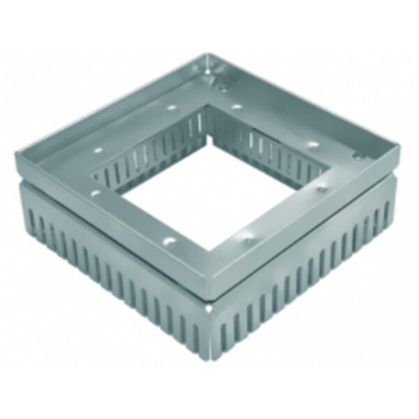 Altvater Rostrinne Einlaufrost Unterteil 400x400x100-125mm Aluminium