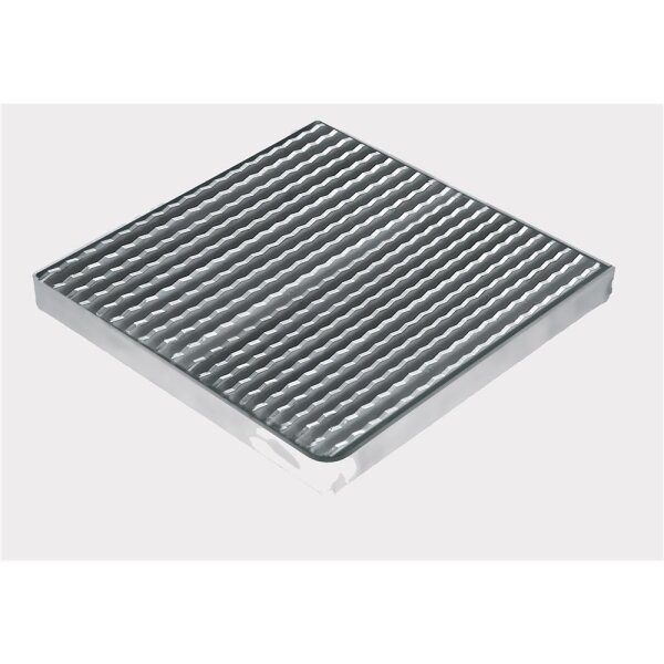 Altvater Rostrinnen Einlaufrost Oberteil Längsstabrost rutschhemmend 393x193mm Edelstahl