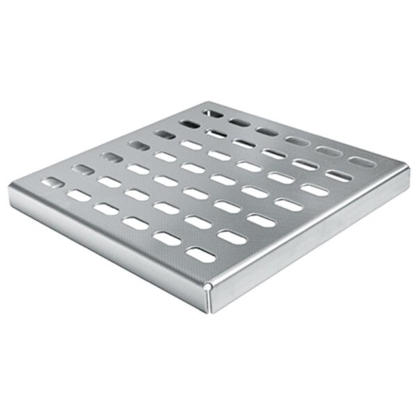 Altvater Rostrinnen Einlaufrost Oberteil Stanzrost 393x393mm Edelstahl