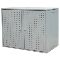 Altvater Doppelmüllbox 240L Zylinderschloss RAL7016