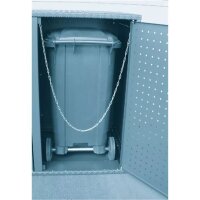 Altvater Doppelmüllbox 120L Dreikantschloss RAL7016