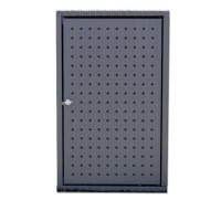 Altvater Einzelmüllbox 240L Knopfverriegelung RAL7016 Tür links