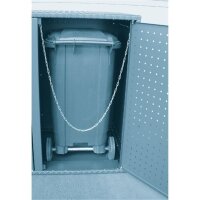 Altvater Einzelmüllbox 120L Dreikantschloss RAL9007...