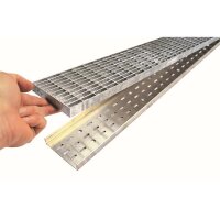 Altvater Bangkirai-Rinne Breite 250mm Oberteil verzinkt...