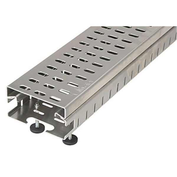 Altvater Kompaktrinne Breite 110mm Unter und Oberteil Höhe 67-107 Aluminium Länge 2000mm Entwässerungsrinne