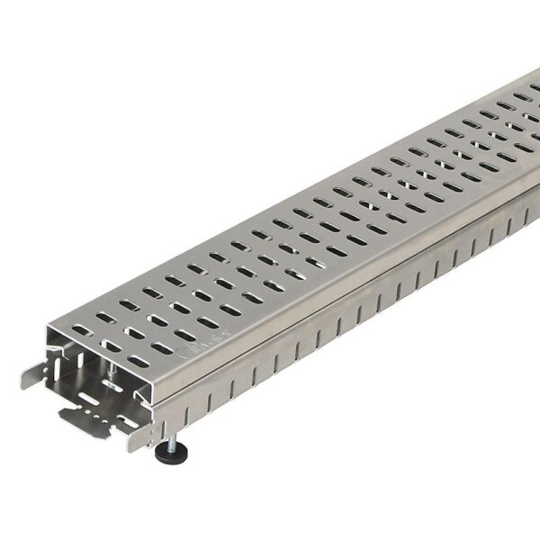 Altvater Kompaktrinne Breite 110mm Unter und Oberteil Höhe 67-107 Aluminium Länge 1000mm Entwässerungsrinne