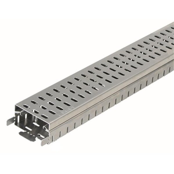 Altvater Kompaktrinne Breite 110mm Unter und Oberteil Aluminium Länge 1000mm Entwässerungsrinne