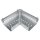 Altvater Drainrinne 150 Eckstück Unterteil Aluminium Höhe 50-75mm