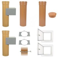 Wäscheabwurfschacht-Komplettset mit 2...