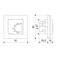 Fränkische profi-air Raumhygrostat für 180 flat / 250 flex