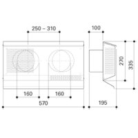 Fränkische profi-air Kombigitter waagerecht DN 160