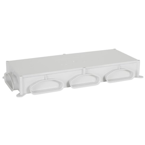 Fränkische profi-air tunnel Flachverteiler grau 5x 132 x 52 mm - 2x 163 x 68 mm