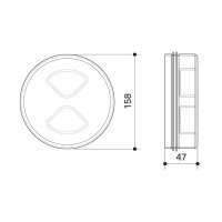 Fränkische profi-air Revisionsstopfen DN 160