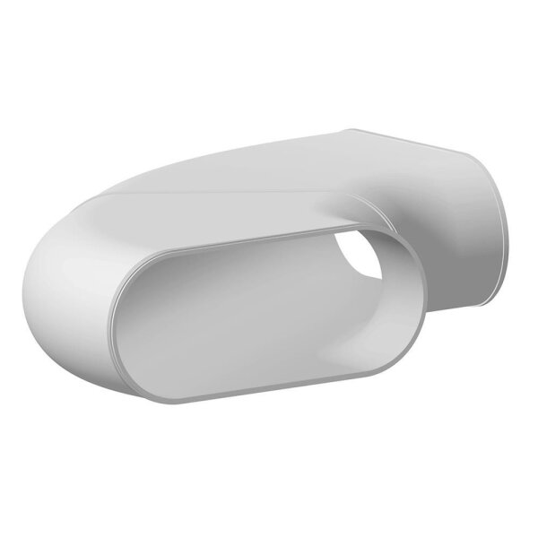 Fränkische profi-air Ovalkanal Bogen 90° horizontal 163 x 68 mm