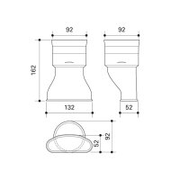 Fränkische profi-air Adapter tunnel / classic 132 x...
